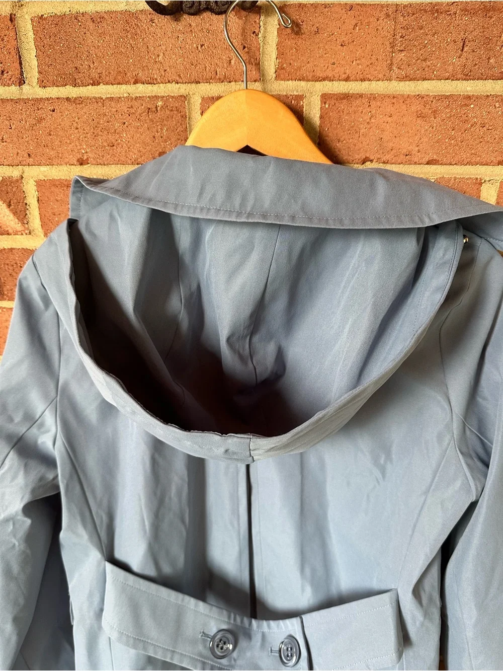 kate spade Single-Breasted Rain Trench Coat in Indian Sapphire